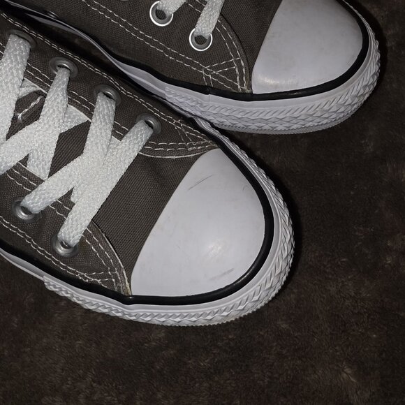 Converse Chuck Taylor All Star Low Top Charcoal Canvas Women’s 9 Classic Sneaker - Picture 7 of 11